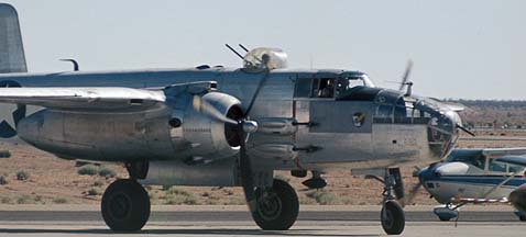 North American B-25J Mitchell, N3699G Executive Sweet at the Mojave Air Races on June 21, 1975
