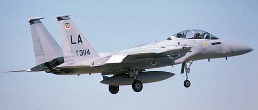 McDonnell-Douglas F-15B-9 Eagle, 73-0114 at Luke Air Force Base, Arizona, November 25, 1986
