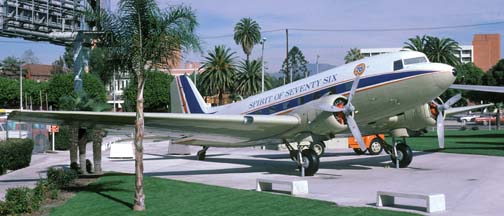 DC-3, N760 Spirit of Seventy Six, Los Angeles Exposition Park, November 28, 1986