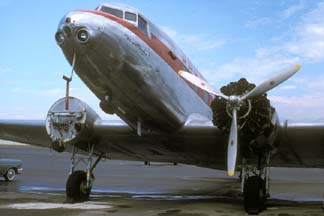 DC-2 NC1934D, Chino Airport, October 18, 1987