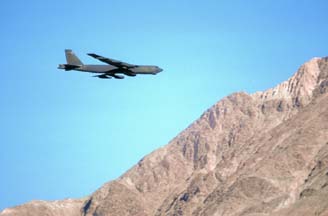 B-52G of the 320th BW over the Saline Valley, October 25, 1988