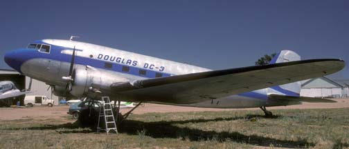 DC-3A N45366, Lodi, california Municipal Airport, June 25, 1993