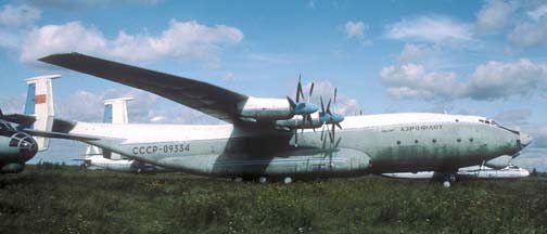 Antonov An-22 Antheus, CCCP09334, VVS Museum at Monino, September 7, 1993