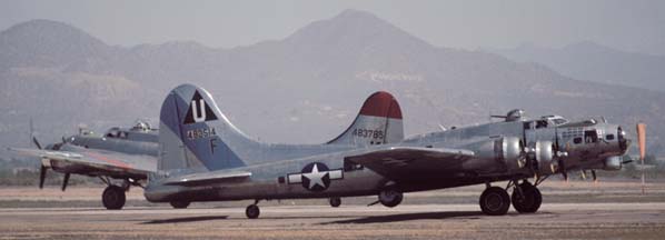 B-17G, N9323Z Sentimental Journey at Phoenix 500 Airshow on March 31, 1996