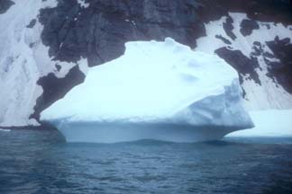 Blue Iceberg grounded off Cape Wild 