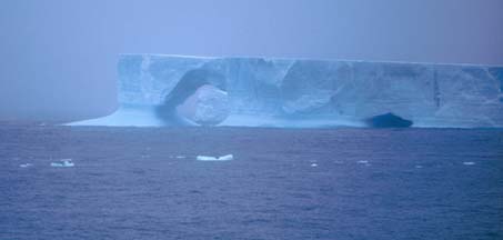 Tabular Iceberg in the Antarctic Sound 