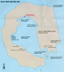 Map of Deception Island