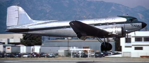 Dream Flight's DC-3, N101KC Rose, Van Nuys, June 22, 2001