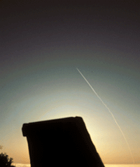 Animated GIF of the launch of a Minuteman II on July 14, 2001