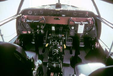Instrument panel of C-46F, N53594 at Camarillo on November 3, 2001