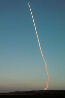 Delta-II launch from Vandenberg AFB on December 7, 2001