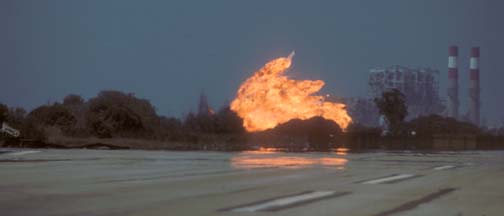 McDonnell-Douglas QF-4S+ Phantom II, 155749 explodes after impacting the ground