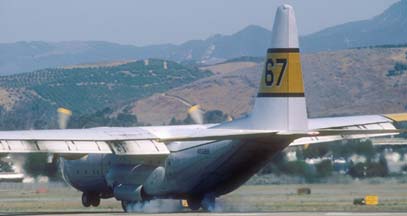 C-130A #67, N531BA at the Santa Barbara Airport, May 12, 2002