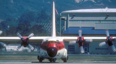 C-130A #131, N131HP at the Santa Barbara Airport, May 12, 2002
