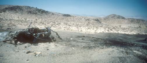 Front half of the car bomb debris 