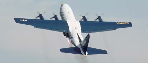 Lockheed C-130T, 164763 <em>Fat Albert</em> of the Blue Angels makes a Jet Assisted Take-Off