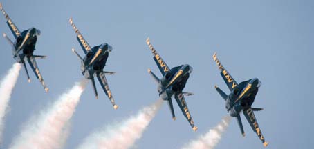 McDonnell-Douglas F/A-18s of the Blue Angels