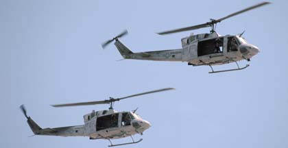 Bell UH-1N Hueys #06 and #09