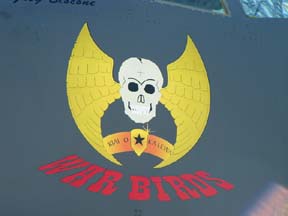 Nose art on Boeing B-52H Stratofortress, 60-0005 of the 5th Bomb Wing