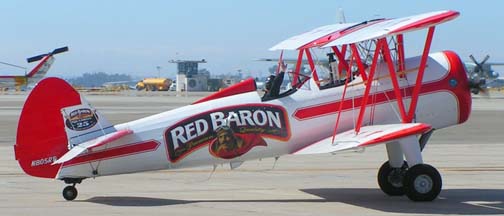 Stearman PT-17s of the Red Baron Pizza aerobatic team