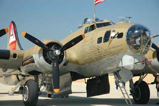 Collings Foundation B-17 Flying Fortress and B-24 Liberator at the Camarillo Airport