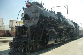 Santa Fe 3751 at the San Bernardino depot