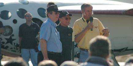Paul Allen, Mike Melvill, and Burt Rutan