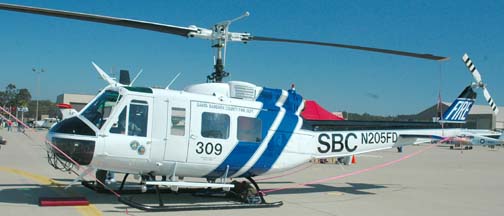 Bell UH-1H Huey, N205FD of the Santa Barbara County Fire Department
