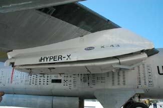 X-15 pylon with X-43A adapter