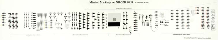 Mission Markings on NB-52B #008 by Tony Landis