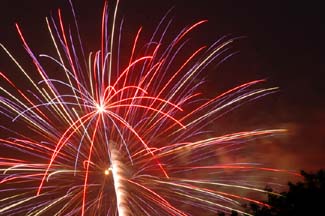 Independence Day Fireworks over Goleta