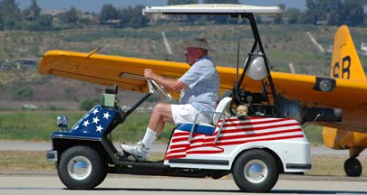 Jet powered golf cart