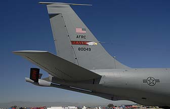 Boeing KC-135R Stratotanker 58-0049 of the 940th Air Refueling Wing
