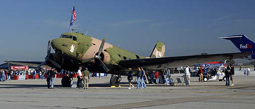 Douglas DC-3C, N2805J at the Naval Air Station Point Mugu airshow on March 31, 2007
