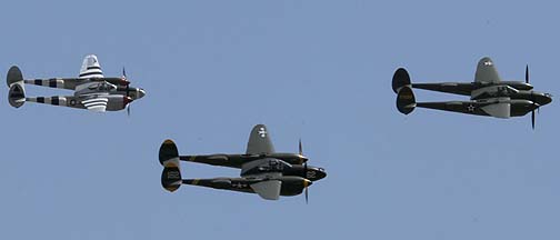 Lightning Strikes! Formation of Three P-38s, USAF Heritage Flight, and Vietnam Air War