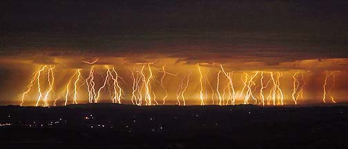 Lightning in the Santa Ynez Valley, August 30, 2007