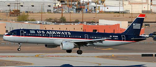 US Airways Airbus A321-211 N161UW, Phoenix, December 27, 2007