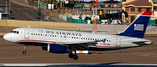 US Airways Airbus A319-132 N833AW, Phoenix, December 27, 2007
