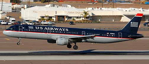 US Airways Airbus A321-211 N188US, Phoenix, December 27, 2007