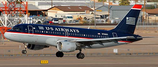 US Airways Airbus A319-112 N766US, Phoenix, December 27, 2007