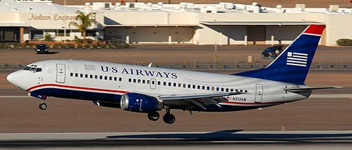 US Airways Boeing 737-3S3 N313AW, Phoenix, December 27, 2007
