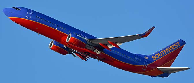 Southwest Boeing 737-8H3 N8615E, Phoenix Sky Harbor, September 17, 2017