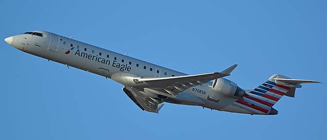 American Eagle Canadair CRJ-701ER N708SK, Phoenix Sky Harbor, September 17, 2017