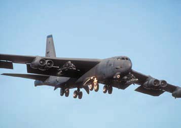 B-52H, 61-0023, 2BW, Nellis AFB, February 1, 2000