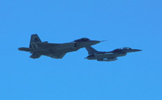 Saturday flight demonstrations of the Edwards AFB 1999 Airshow