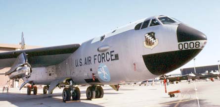 NB-52B, 52-0008 with the HiMat Adaapter on its X-15 pylon at Edwards AFB Open House, October 5, 1980