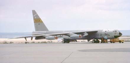 NB-52B, 52-0008 at Edwards AFB, May 1989