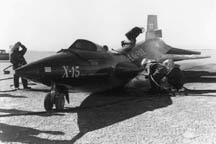 X-15 with broken back on Rosamond Dry Lake, November 5, 1959