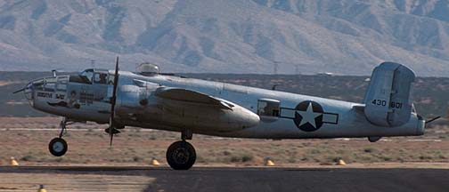 North American B-25J Mitchell, N3699G Executive Sweet at the Mojave Air Races on June 21, 1975
