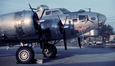 B-17G, N9323Z Sentimental Journey at Santa Barbara, CA on November 17, 1989